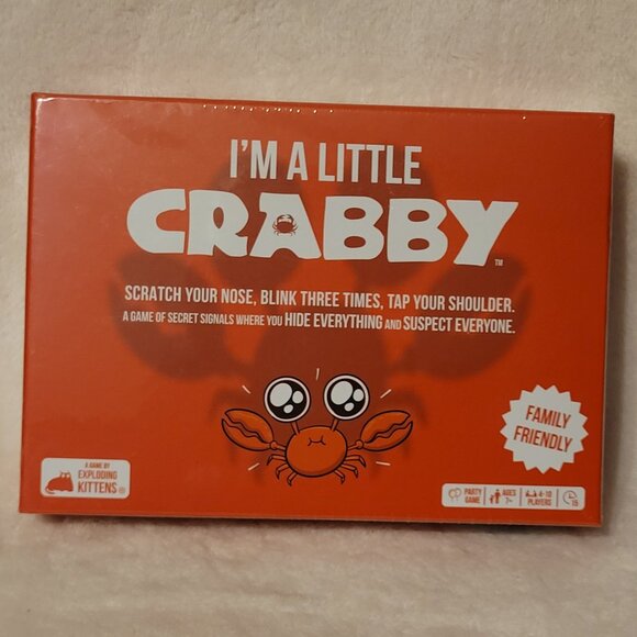 I'm a Little Crabby Family Friendly Game NEW SEALED Card Game Exploding Kittens - Picture 1 of 2